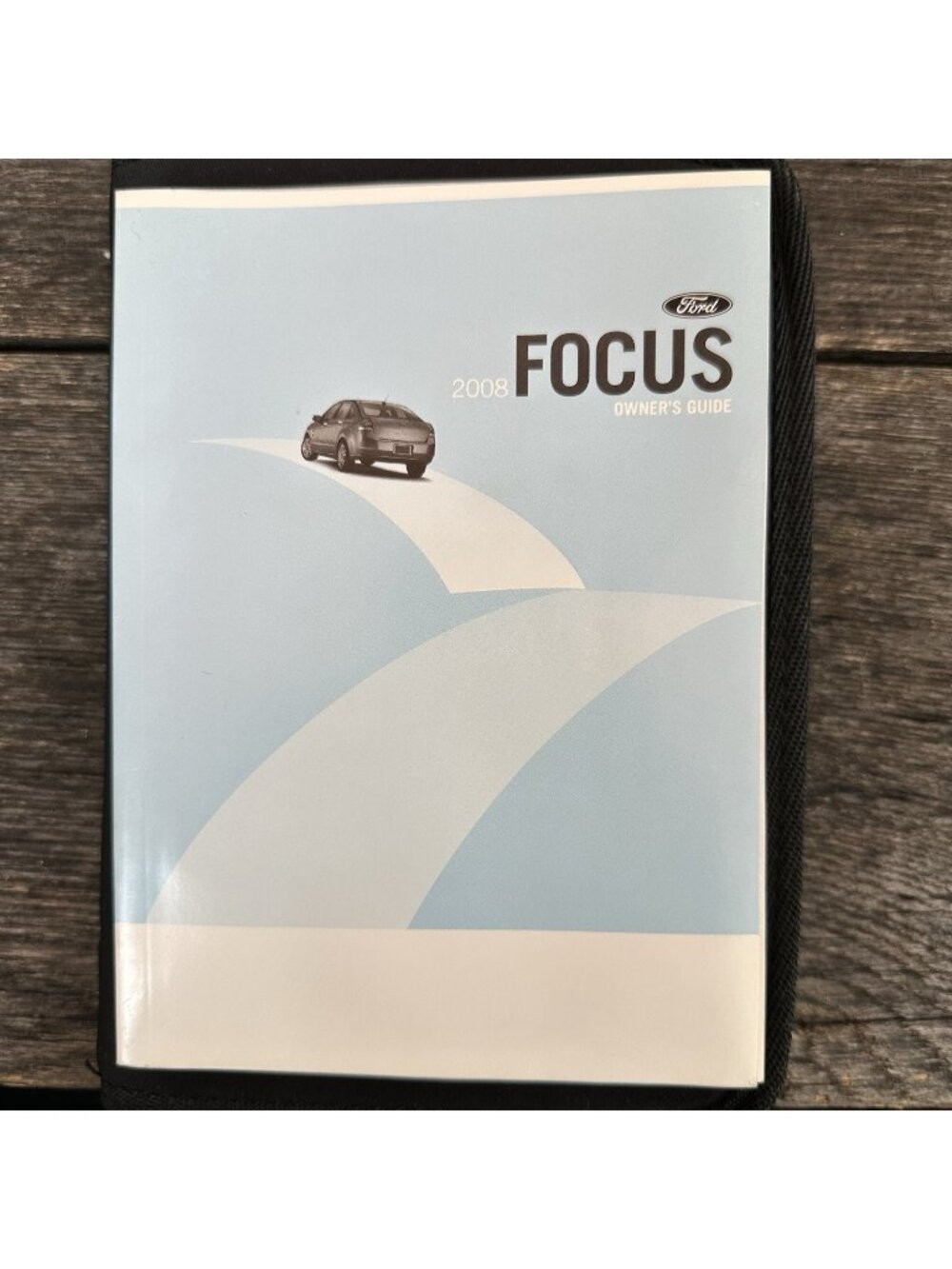 2008 Ford Focus Owners Guide Manual 08 2008 OEM Black Zip Carrying Case